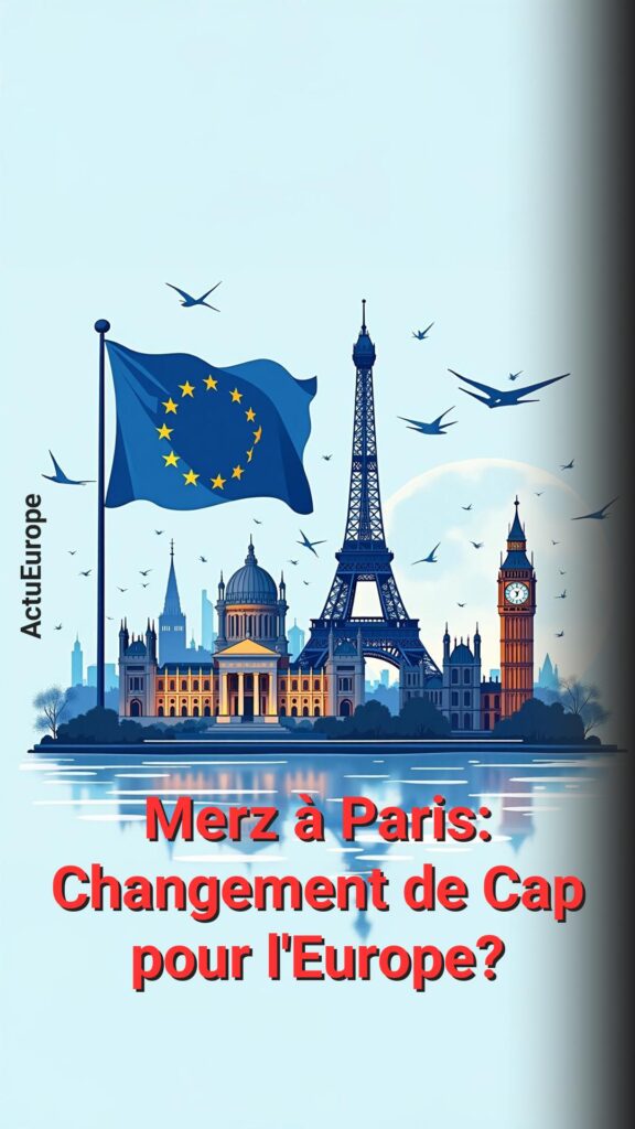 Friedrich Merz à Paris : un nouveau souffle pour l’axe franco-allemand et des priorités qui tranchent avec l’ère Scholz.
