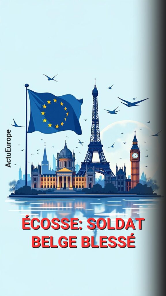 Incident militaire en Écosse : un soldat belge grièvement blessé rapatrié, enquête ouverte et réactions officielles.